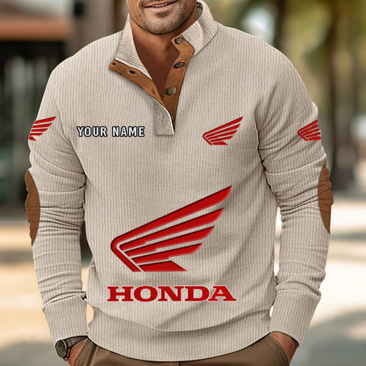 Honda Motorcycle Strickpullover – Bild 5