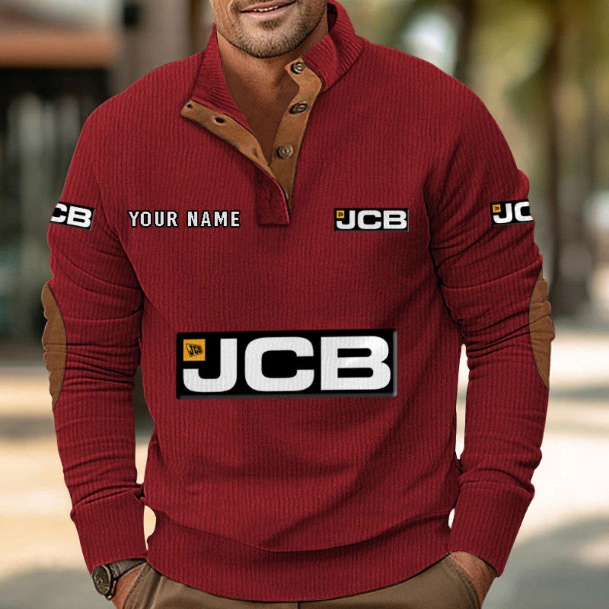 JCB Agricultural Tractors Strickpullover – Bild 4