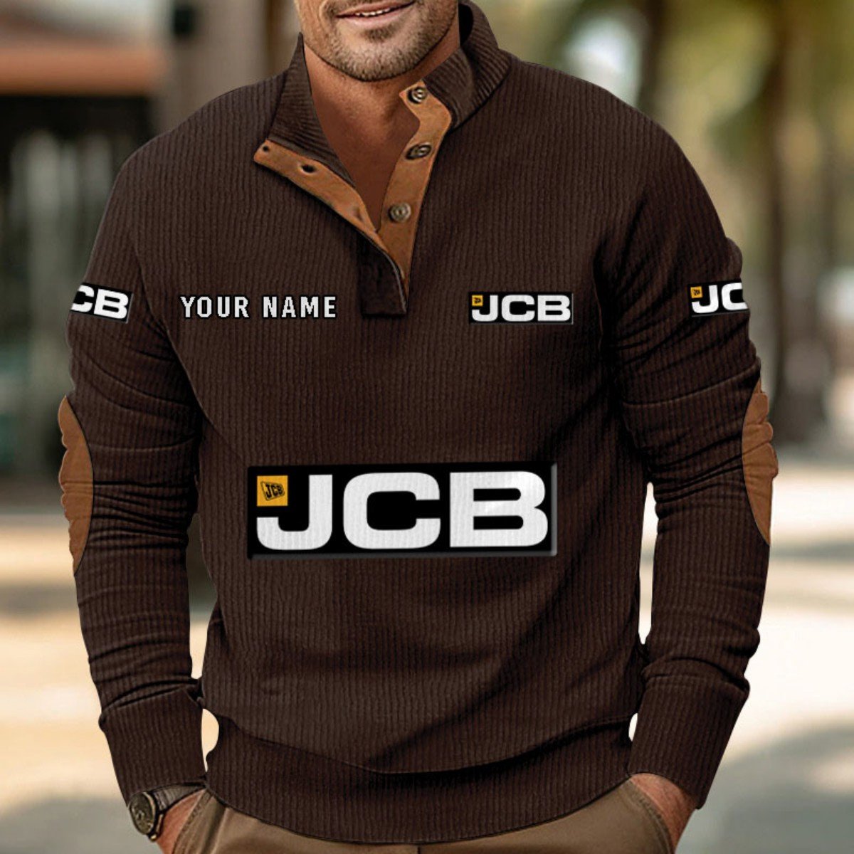 JCB Agricultural Tractors Strickpullover – Bild 5