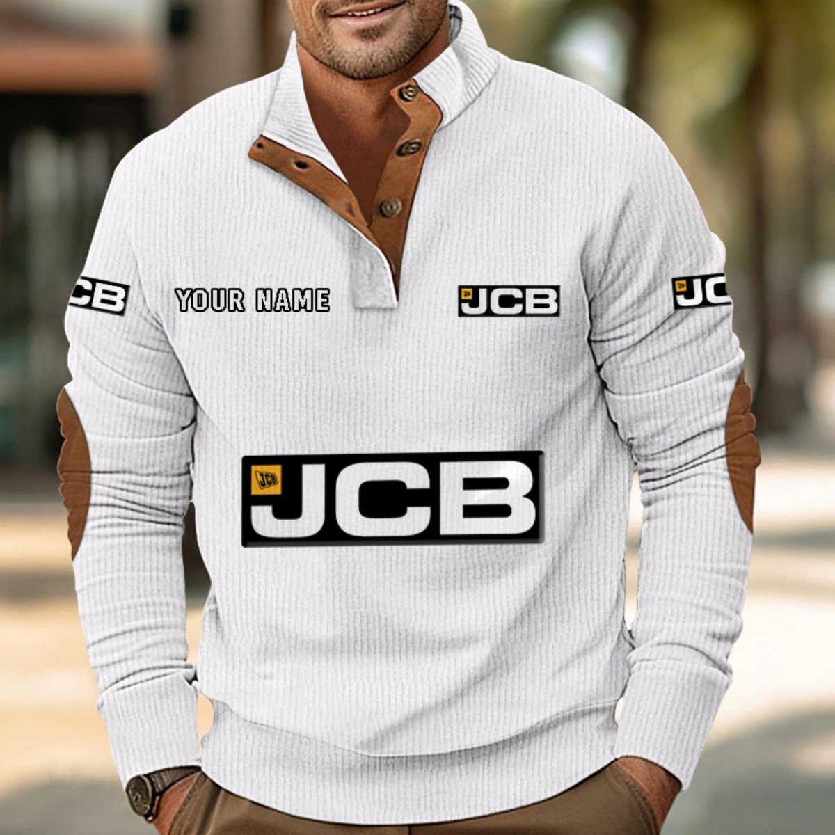 JCB Agricultural Tractors Strickpullover – Bild 7