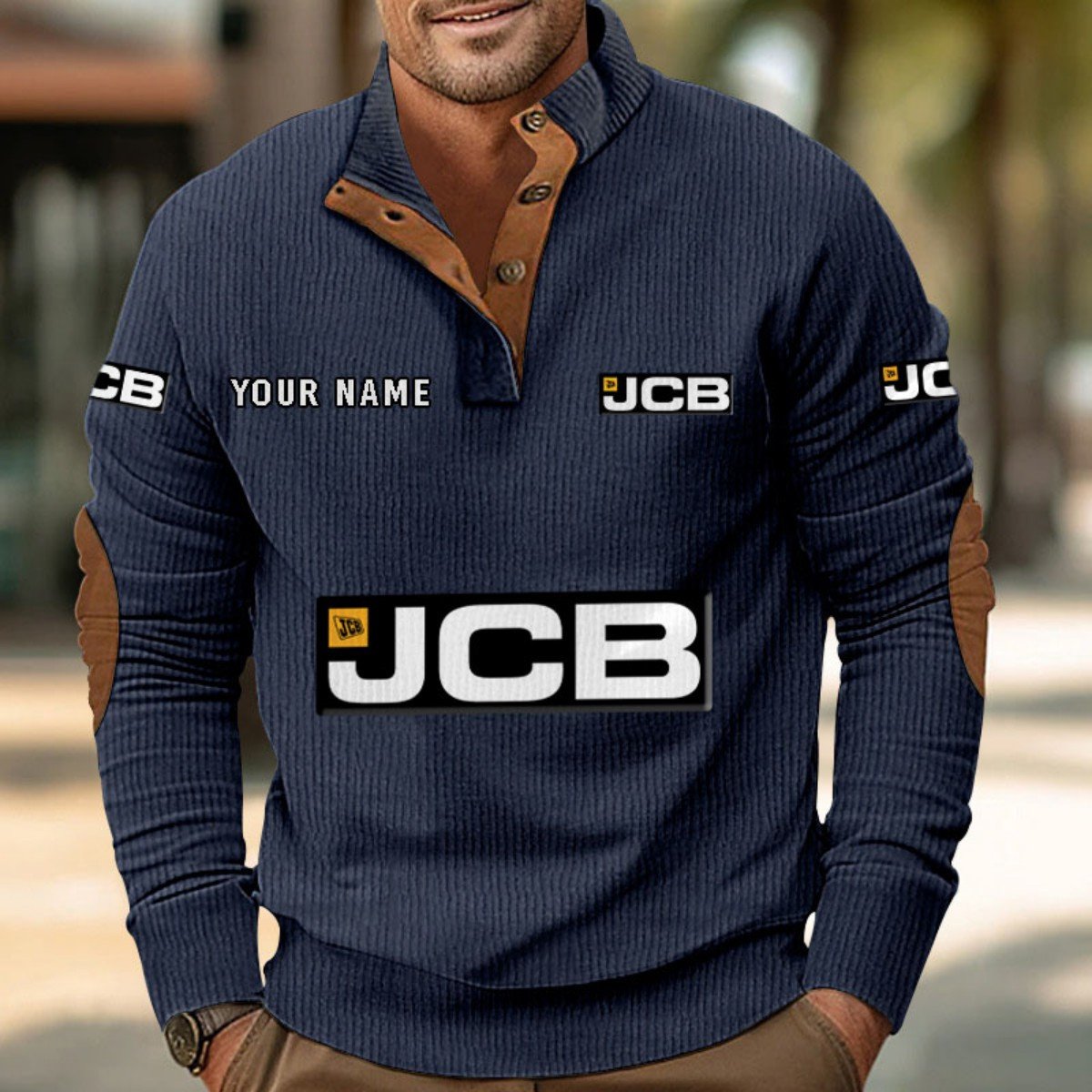 JCB Agricultural Tractors Strickpullover – Bild 2