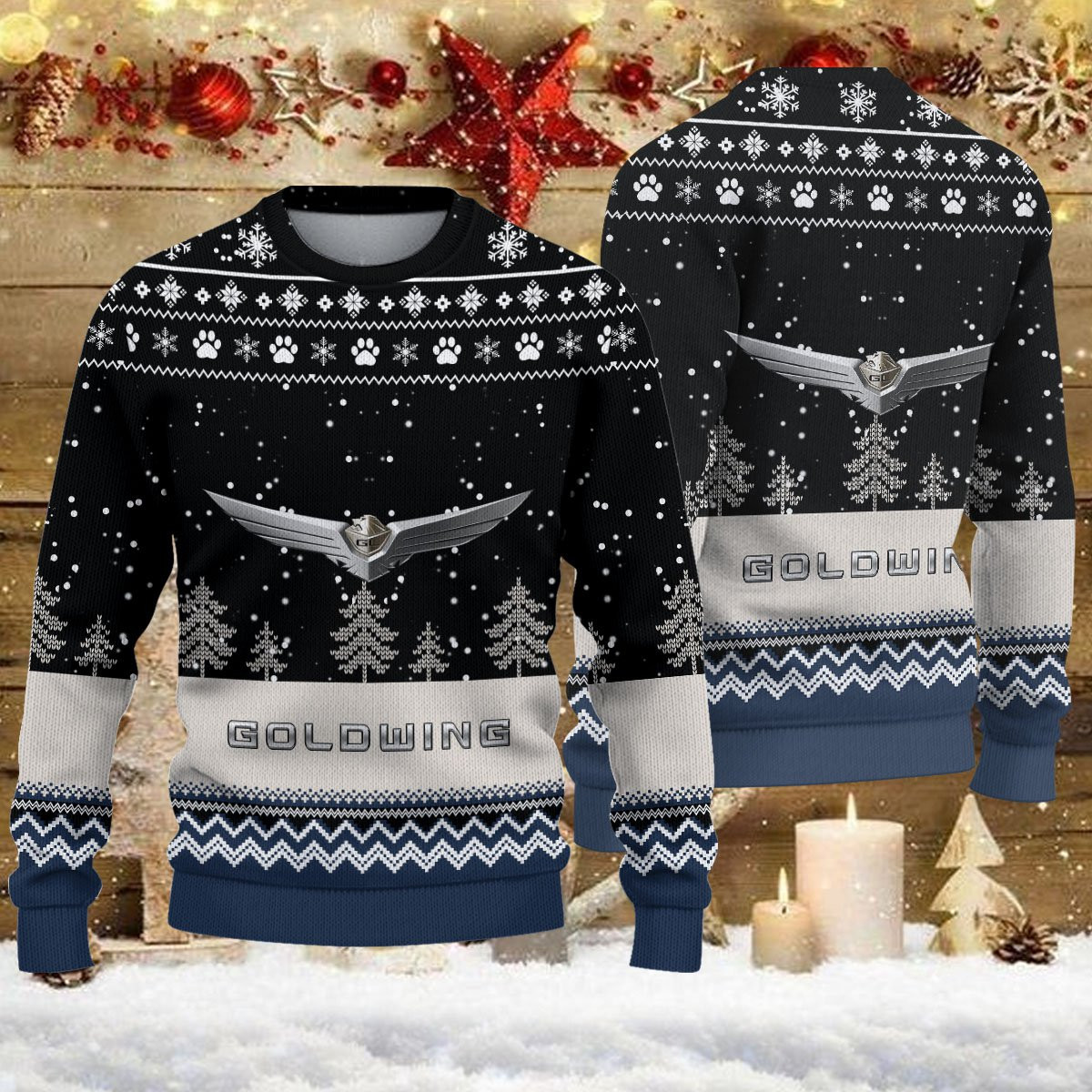 Weihnachtspullover Honda Gold Wing – Ugly Christmas Sweater
