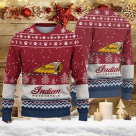 Weihnachtspullover Indian Motorcycle – Ugly Christmas Sweater