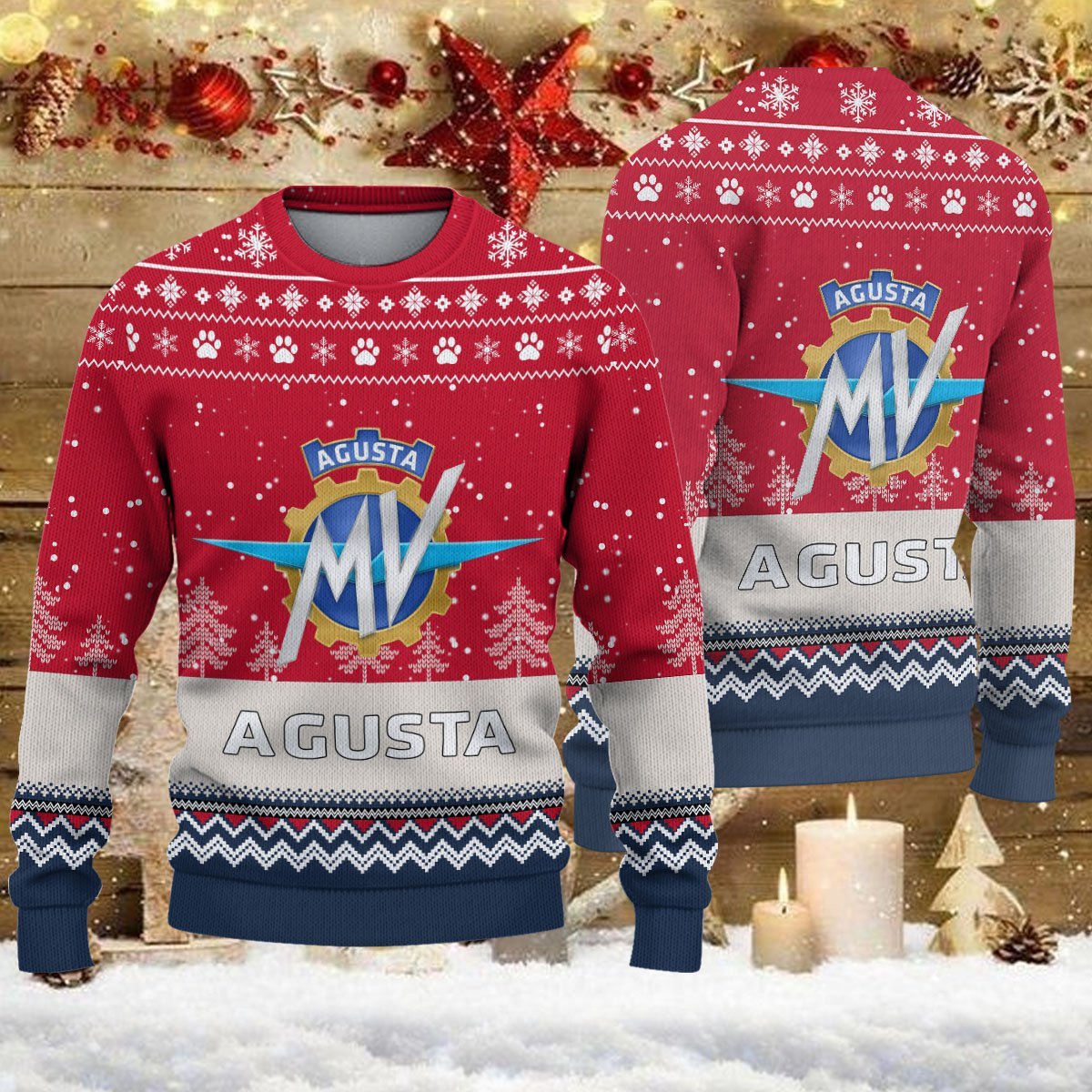 Weihnachtspullover MV Agusta - Ugly Christmas Sweater