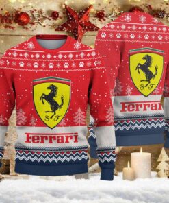 Weihnachtspullover Ferrari – Ugly Christmas Sweater