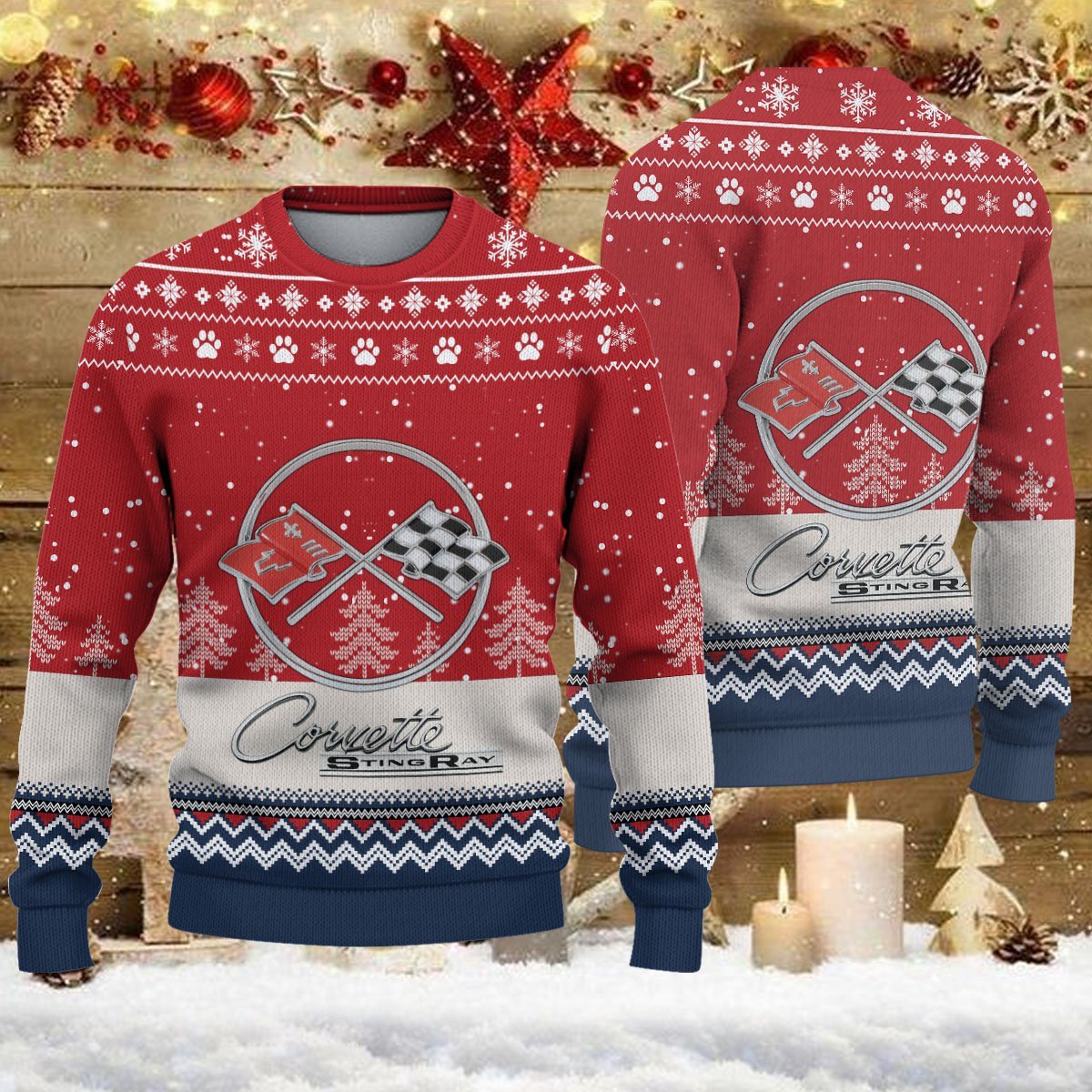 Weihnachtspullover Corvette C2 – Ugly Christmas Sweater