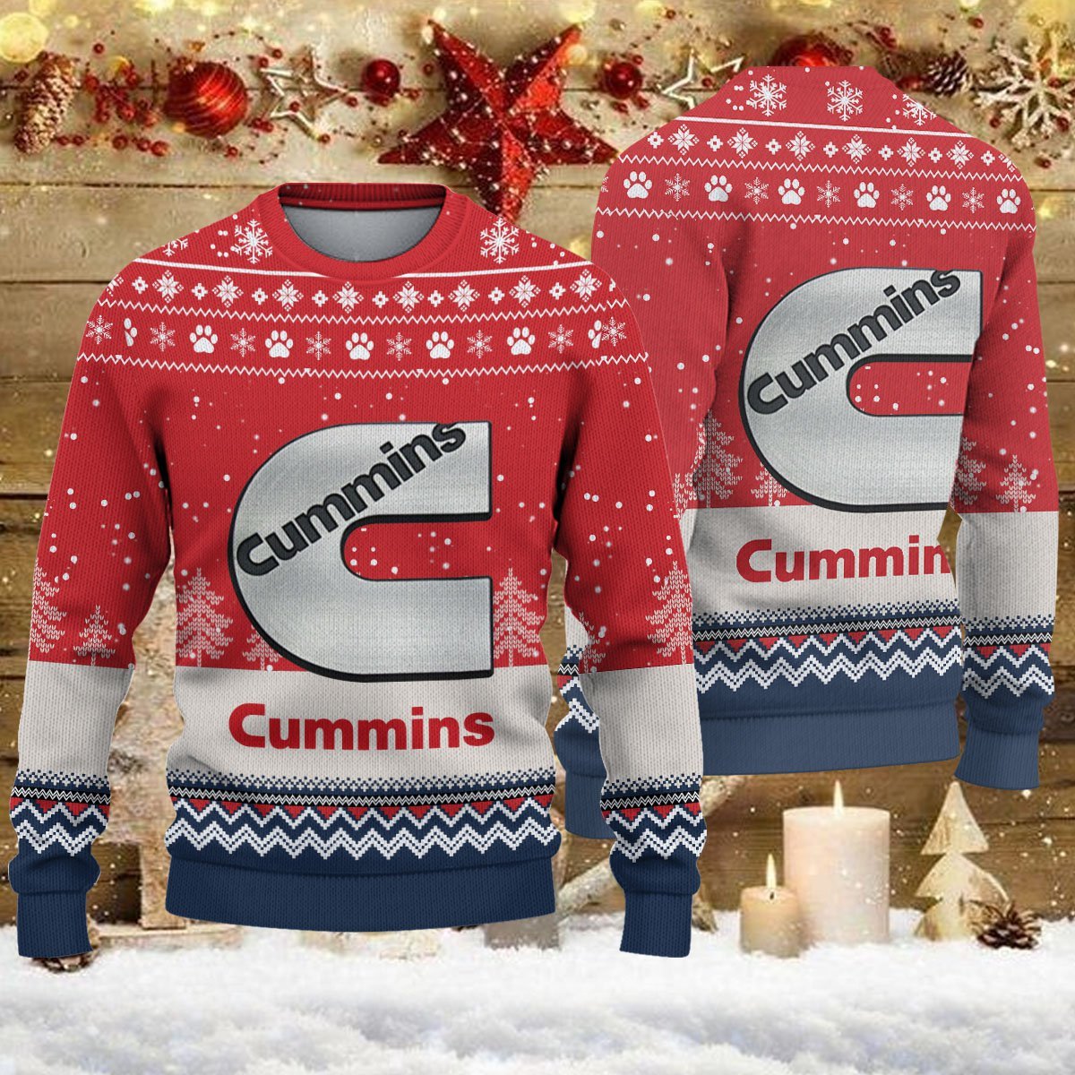Weihnachtspullover Cummins - Ugly Christmas Sweater