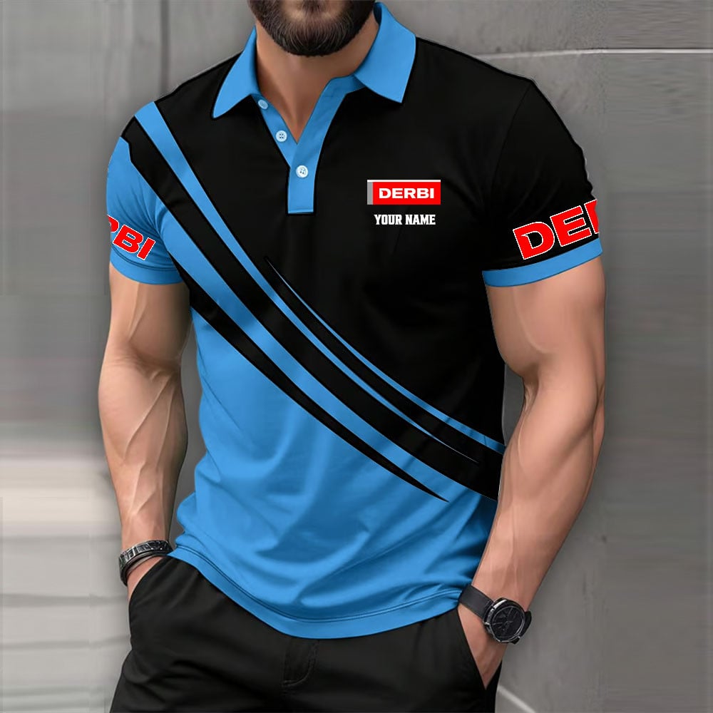 Derbi Motorcycles Poloshirt – Bild 5