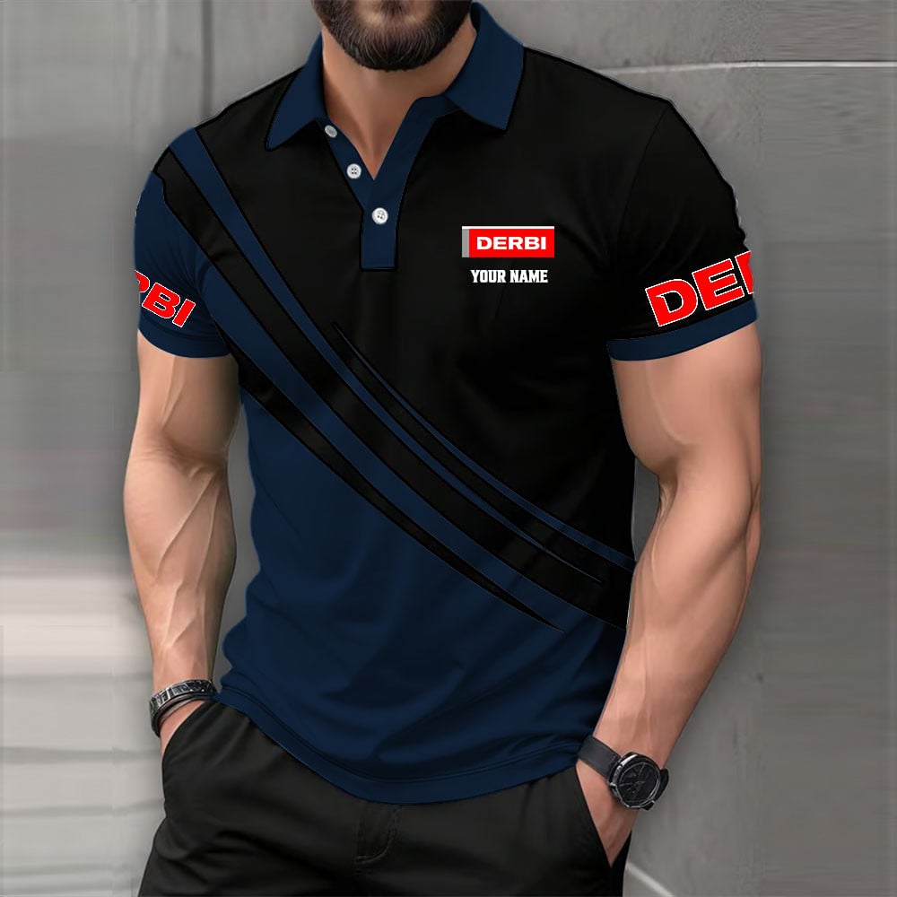 Derbi Motorcycles Poloshirt – Bild 8