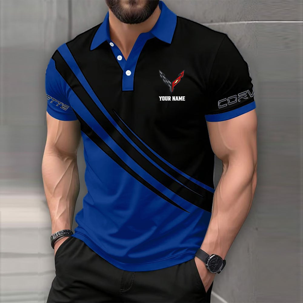 Chevrolet Corvette Poloshirt – Bild 2