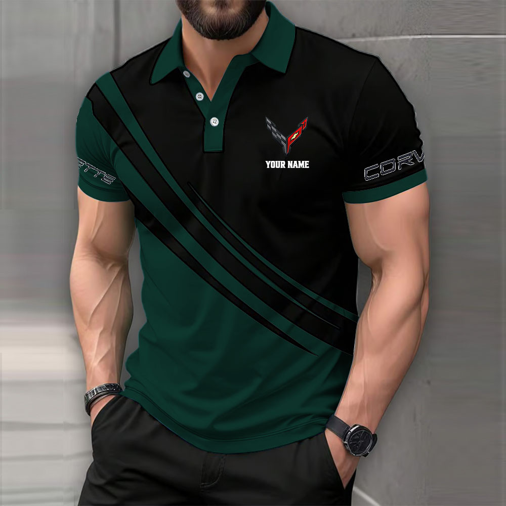 Chevrolet Corvette Poloshirt – Bild 3
