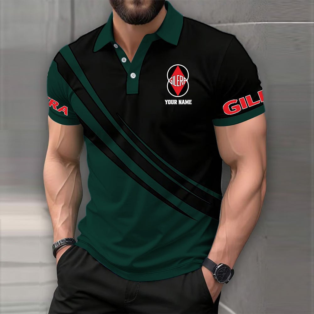 Gilera Motorcycles Poloshirt – Bild 3