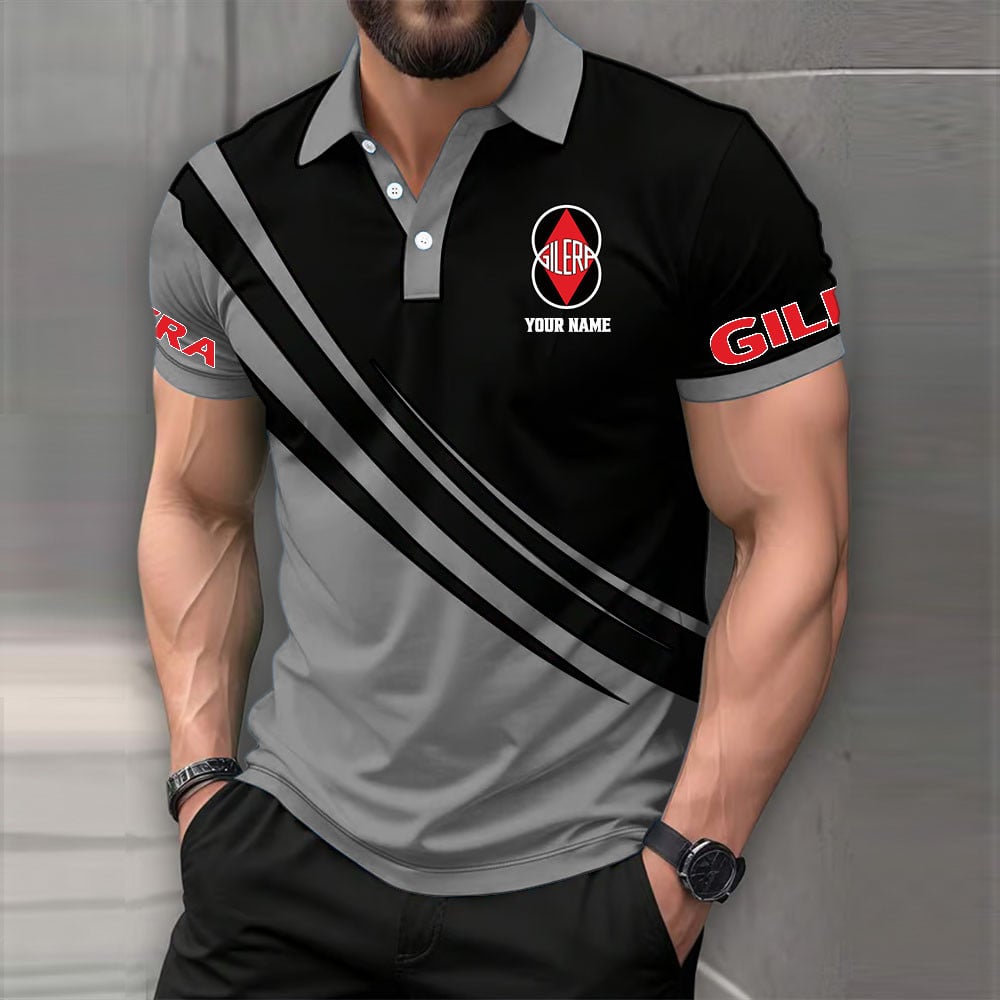 Gilera Motorcycles Poloshirt – Bild 4