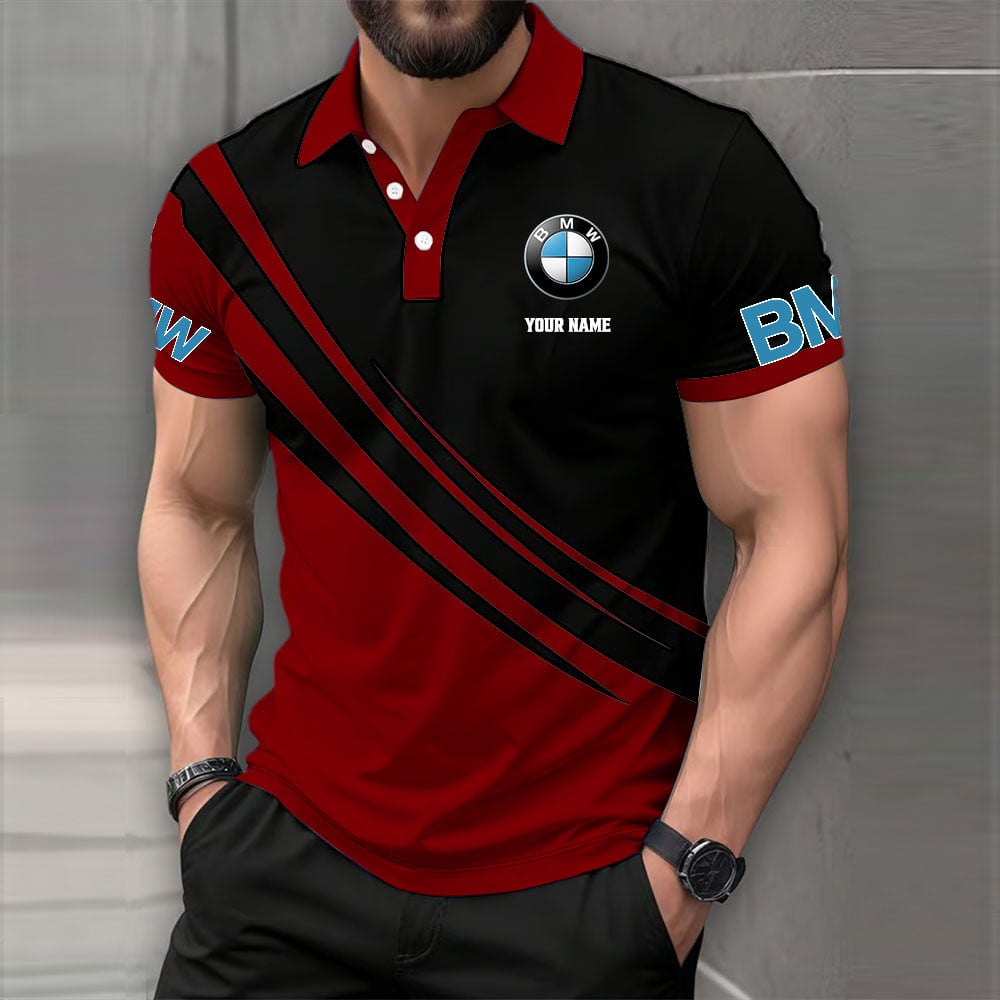 BMW Car Poloshirt – Bild 3