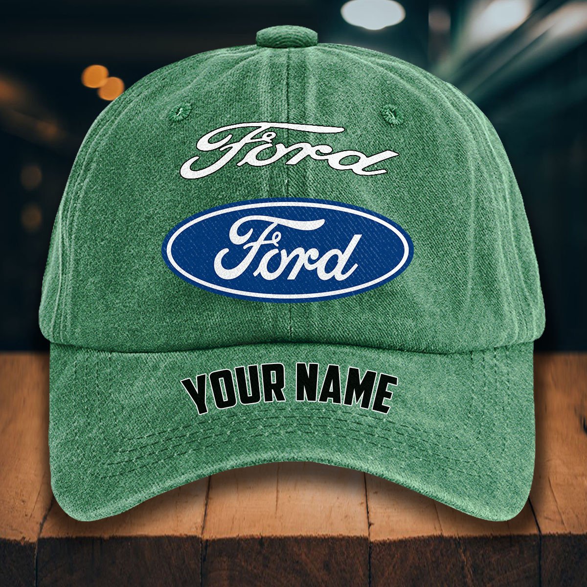 Ford Gewaschene Denim-Kappe – Bild 3
