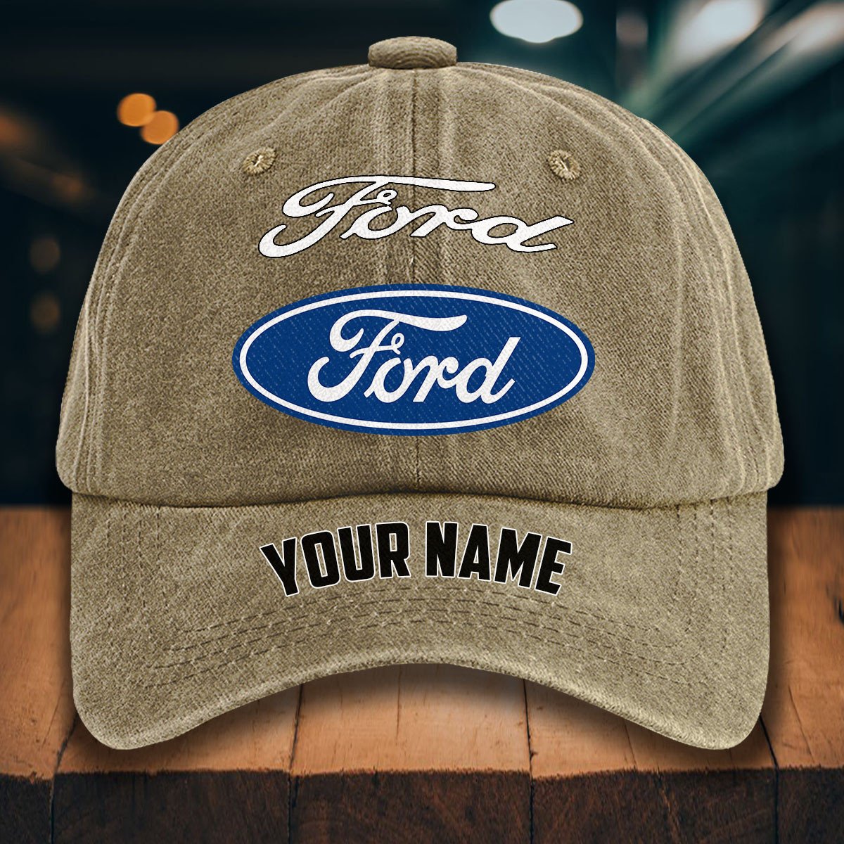 Ford Gewaschene Denim-Kappe – Bild 5