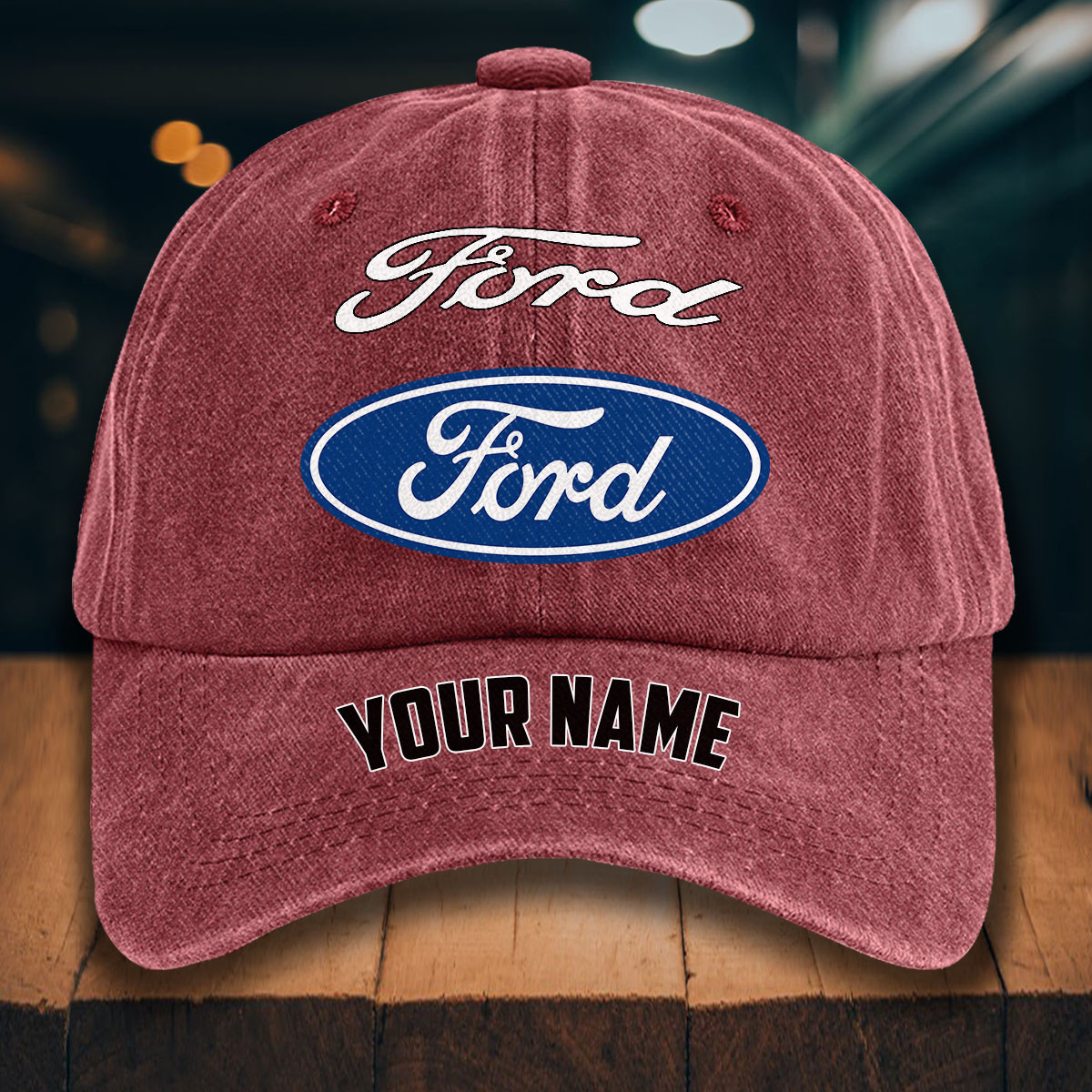Ford Gewaschene Denim-Kappe – Bild 14