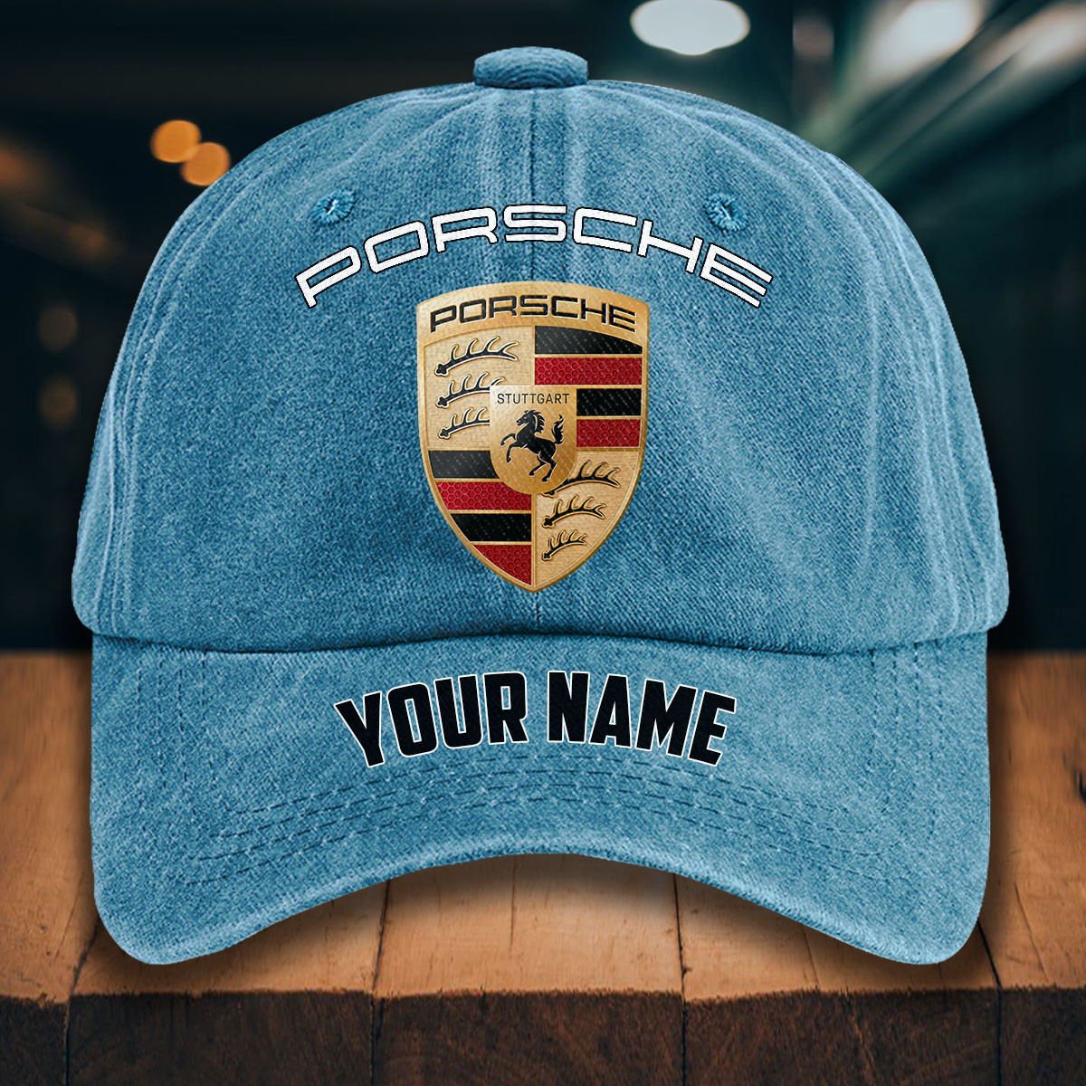 Porsche Gewaschene Denim-Kappe – Bild 2