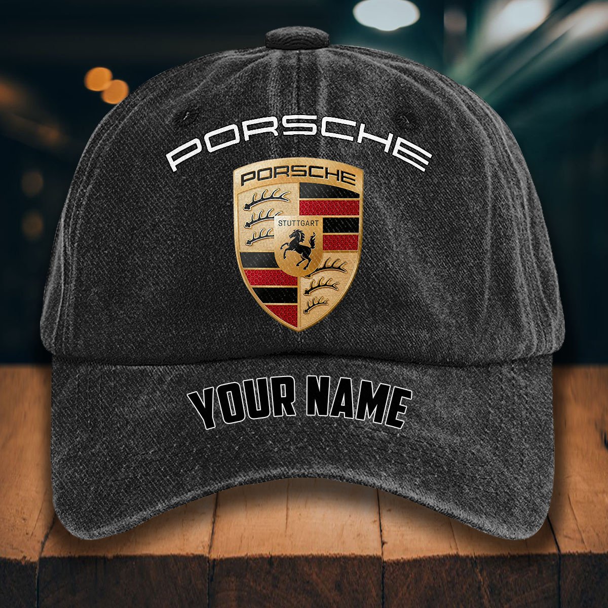 Porsche Gewaschene Denim-Kappe