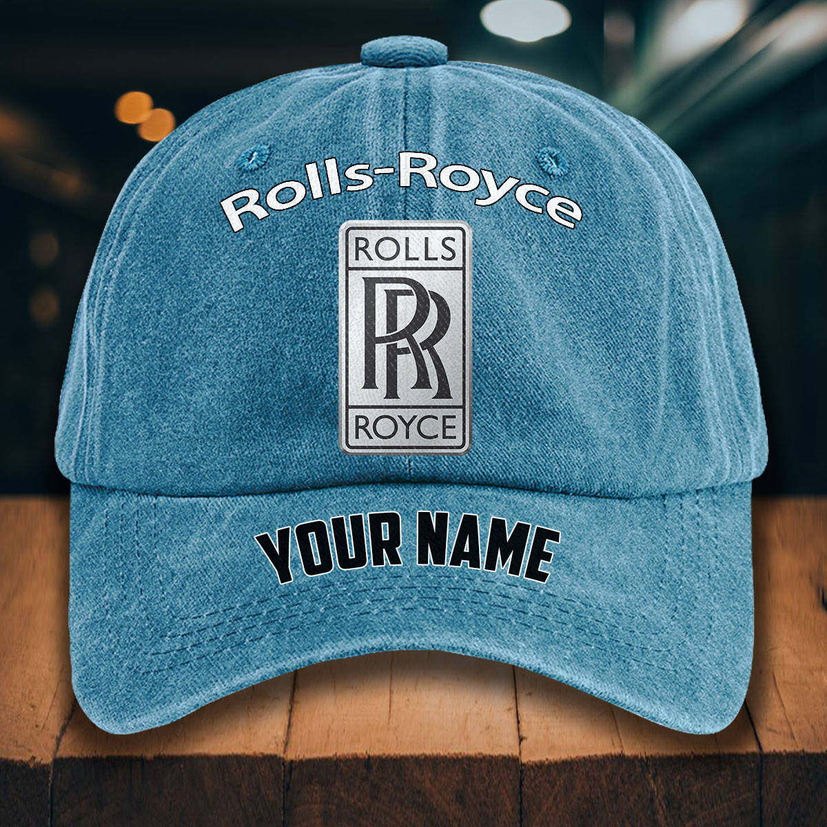 Rolls Royce Gewaschene Denim-Kappe – Bild 2