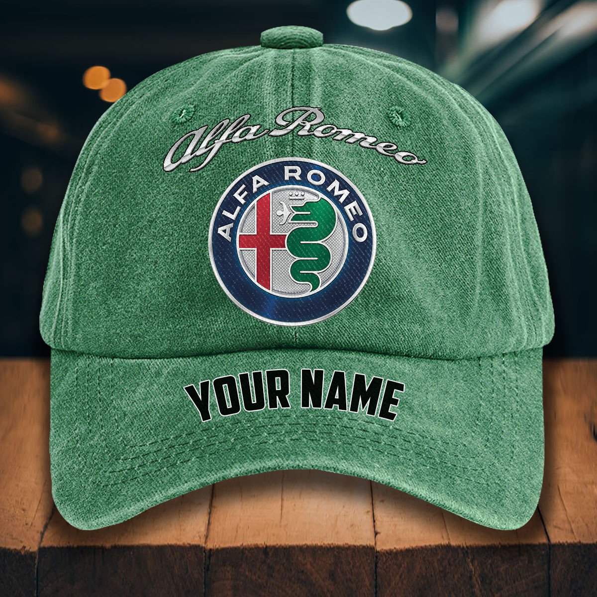 Alfa Romeo Gewaschene Denim-Kappe – Bild 3