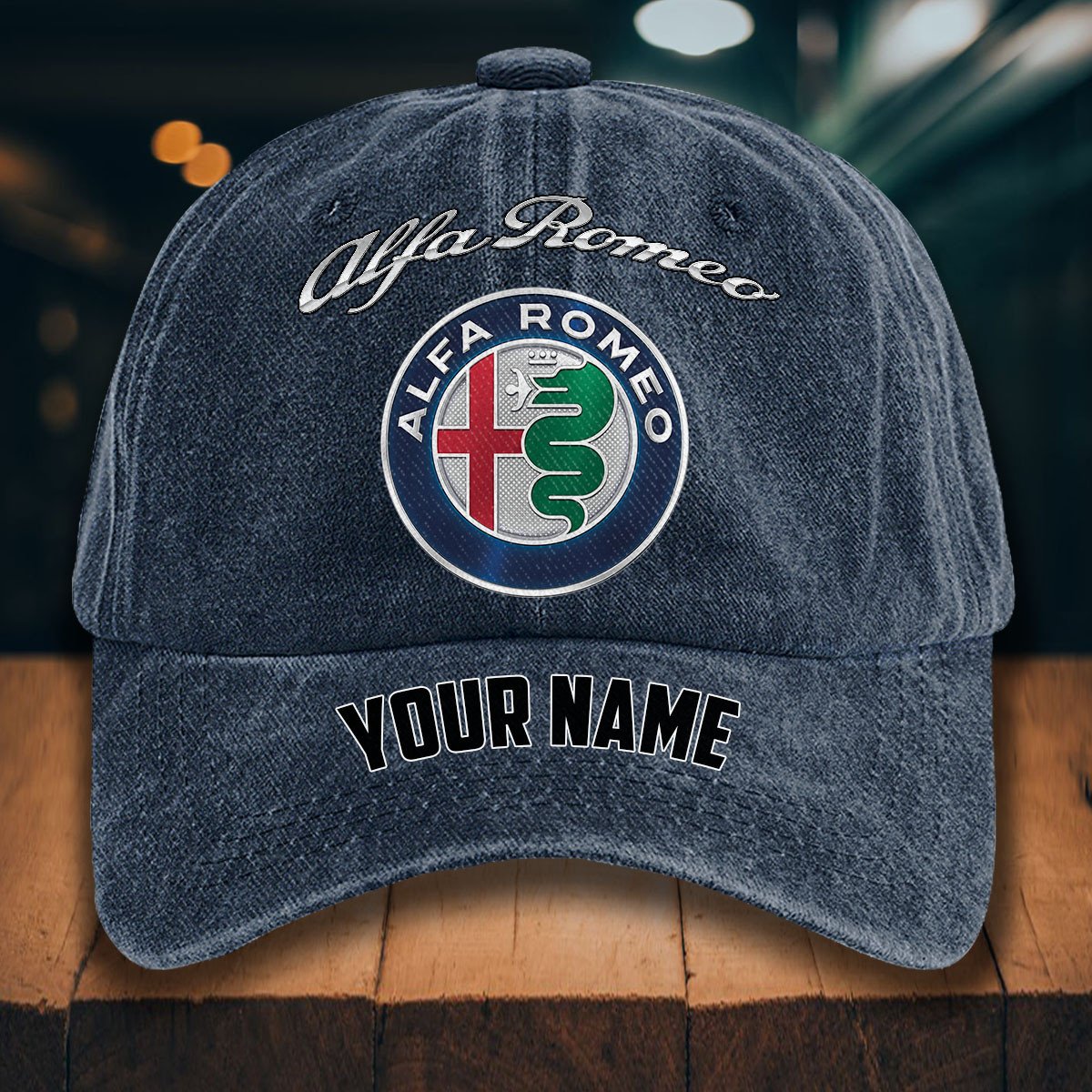 Alfa Romeo Gewaschene Denim-Kappe – Bild 7