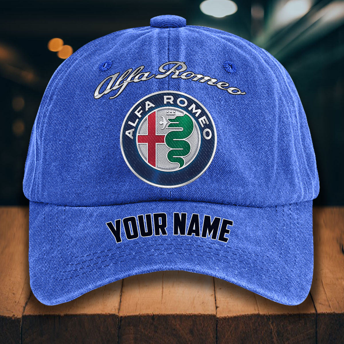 Alfa Romeo Gewaschene Denim-Kappe – Bild 13