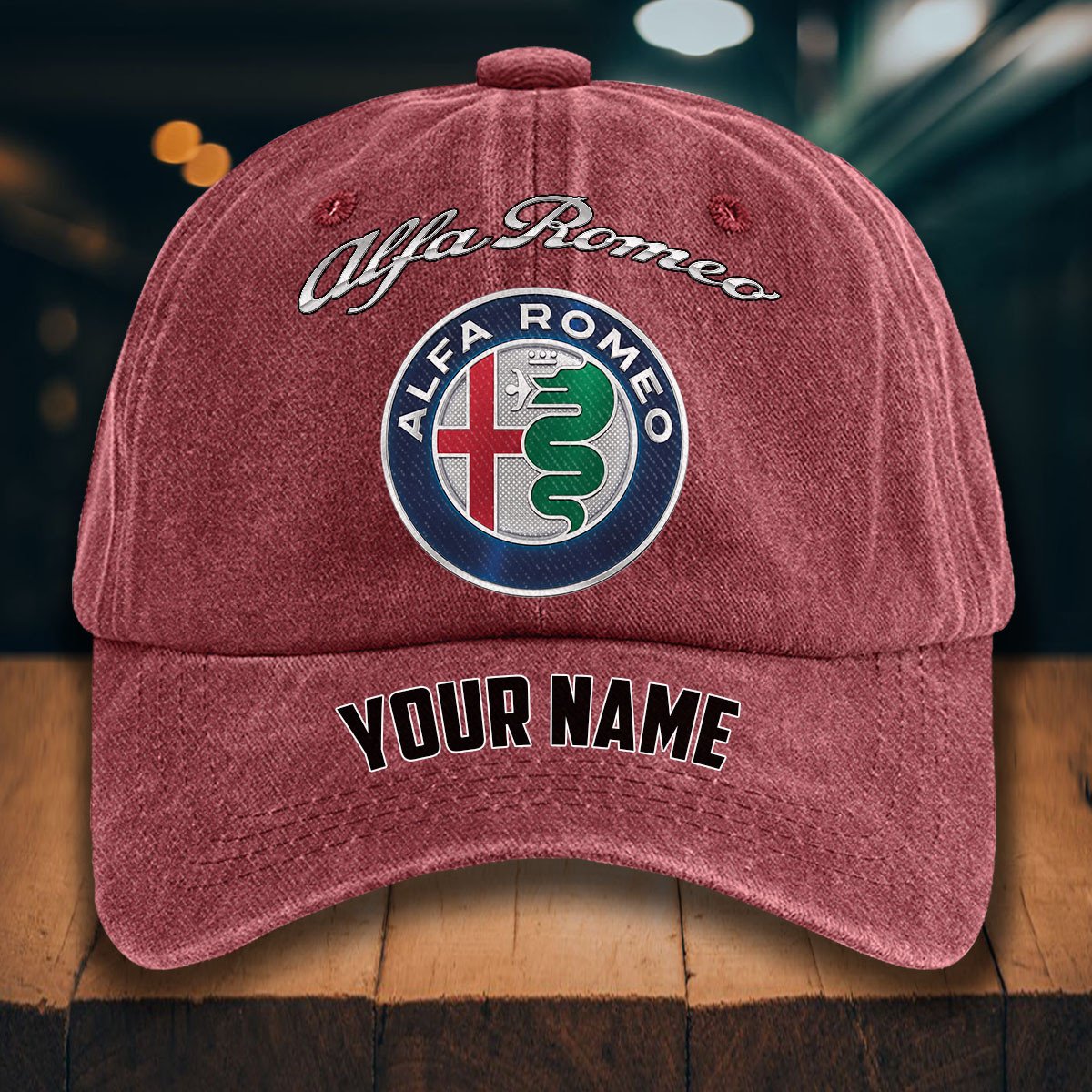 Alfa Romeo Gewaschene Denim-Kappe – Bild 14