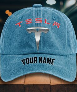 Alternative view of Tesla Gewaschene Denim-Kappe