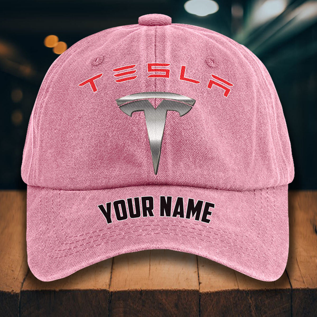 Tesla Gewaschene Denim-Kappe – Bild 9