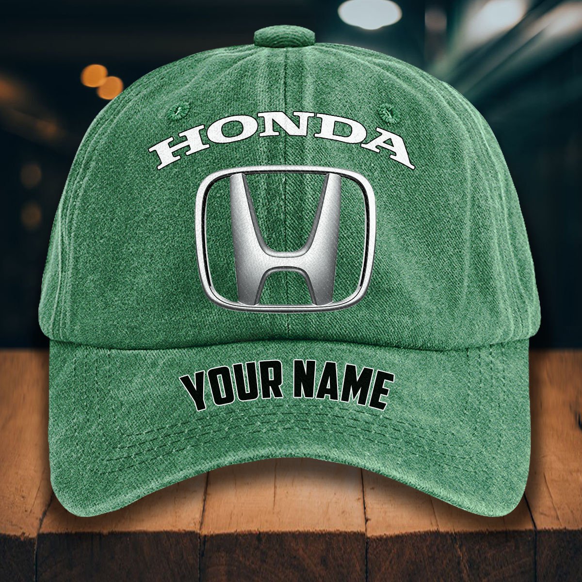 Honda Gewaschene Denim-Kappe – Bild 3
