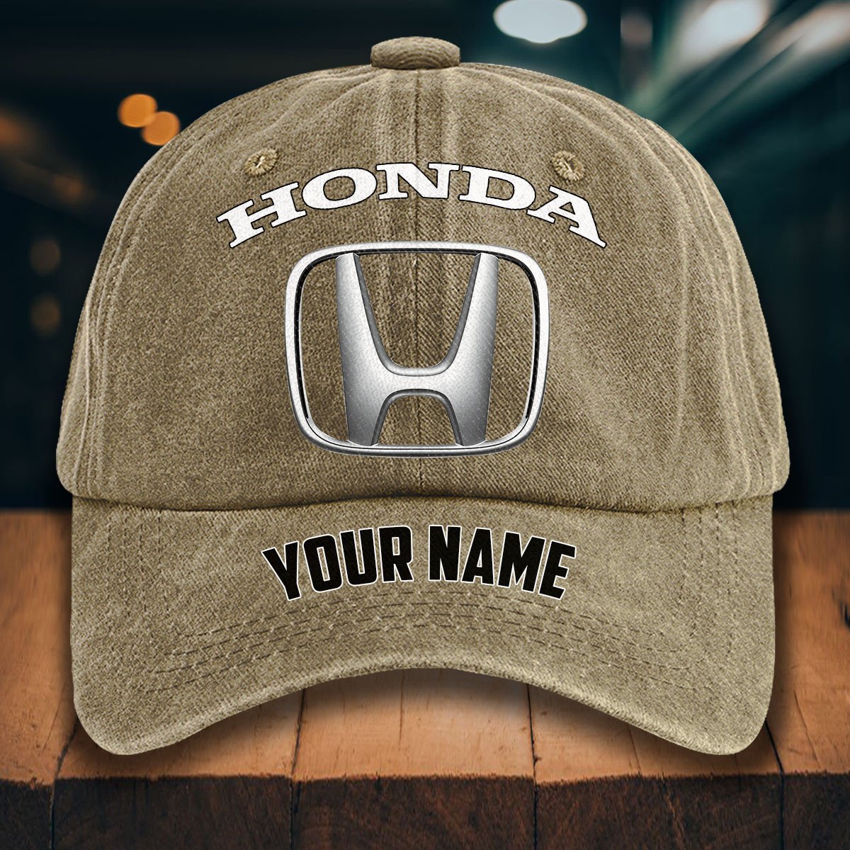 Honda Gewaschene Denim-Kappe – Bild 5