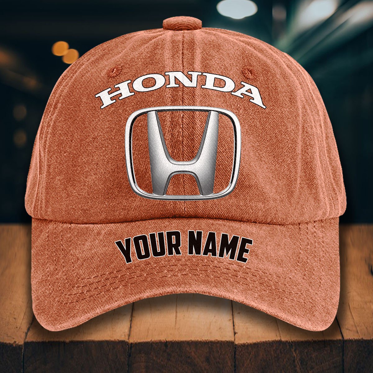 Honda Gewaschene Denim-Kappe – Bild 8