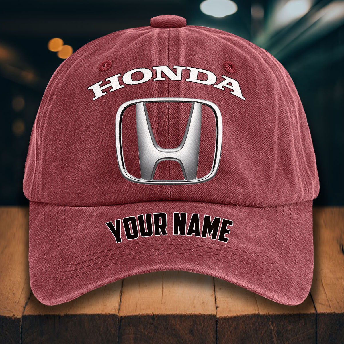 Honda Gewaschene Denim-Kappe – Bild 14
