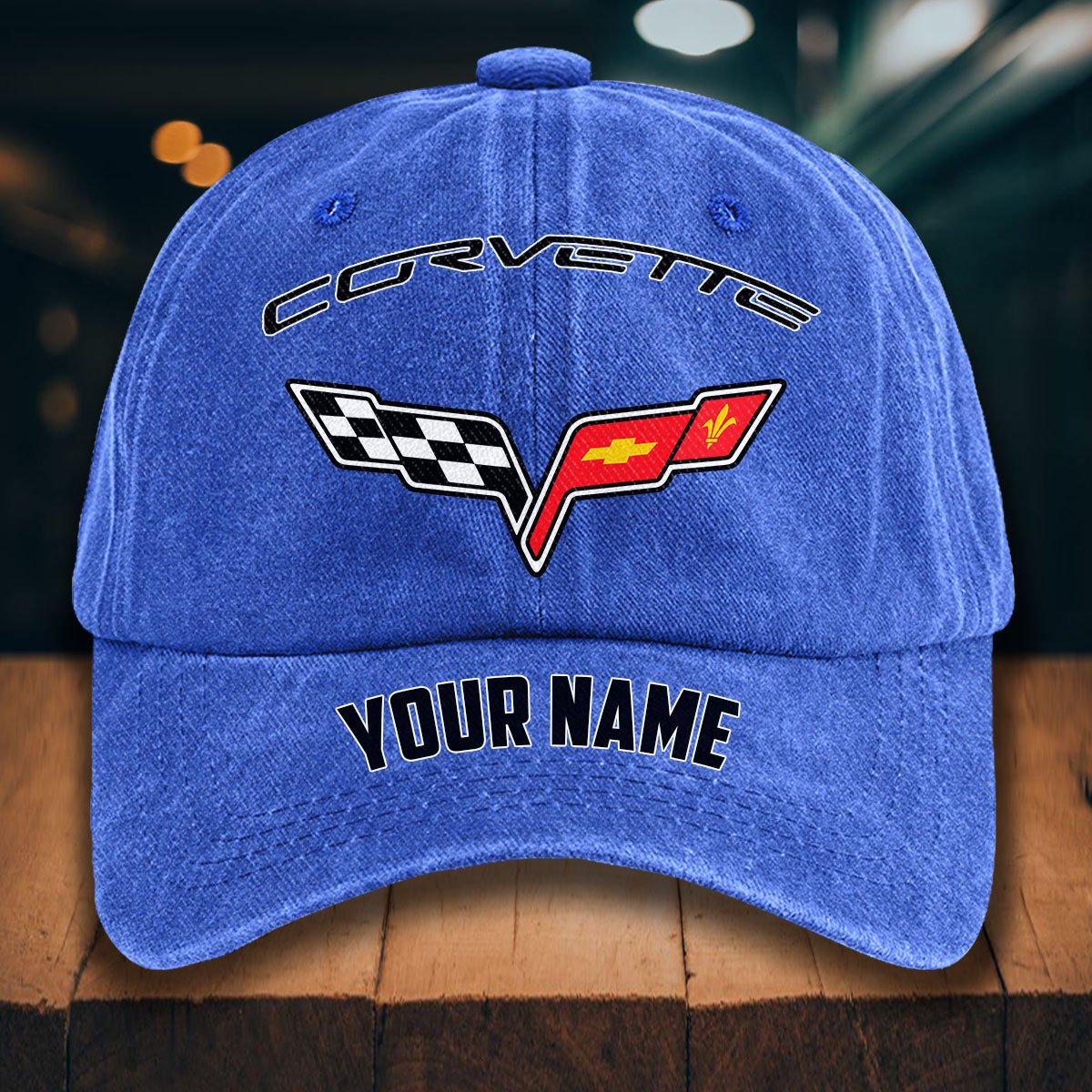 Corvette C6 Gewaschene Denim-Kappe – Bild 13