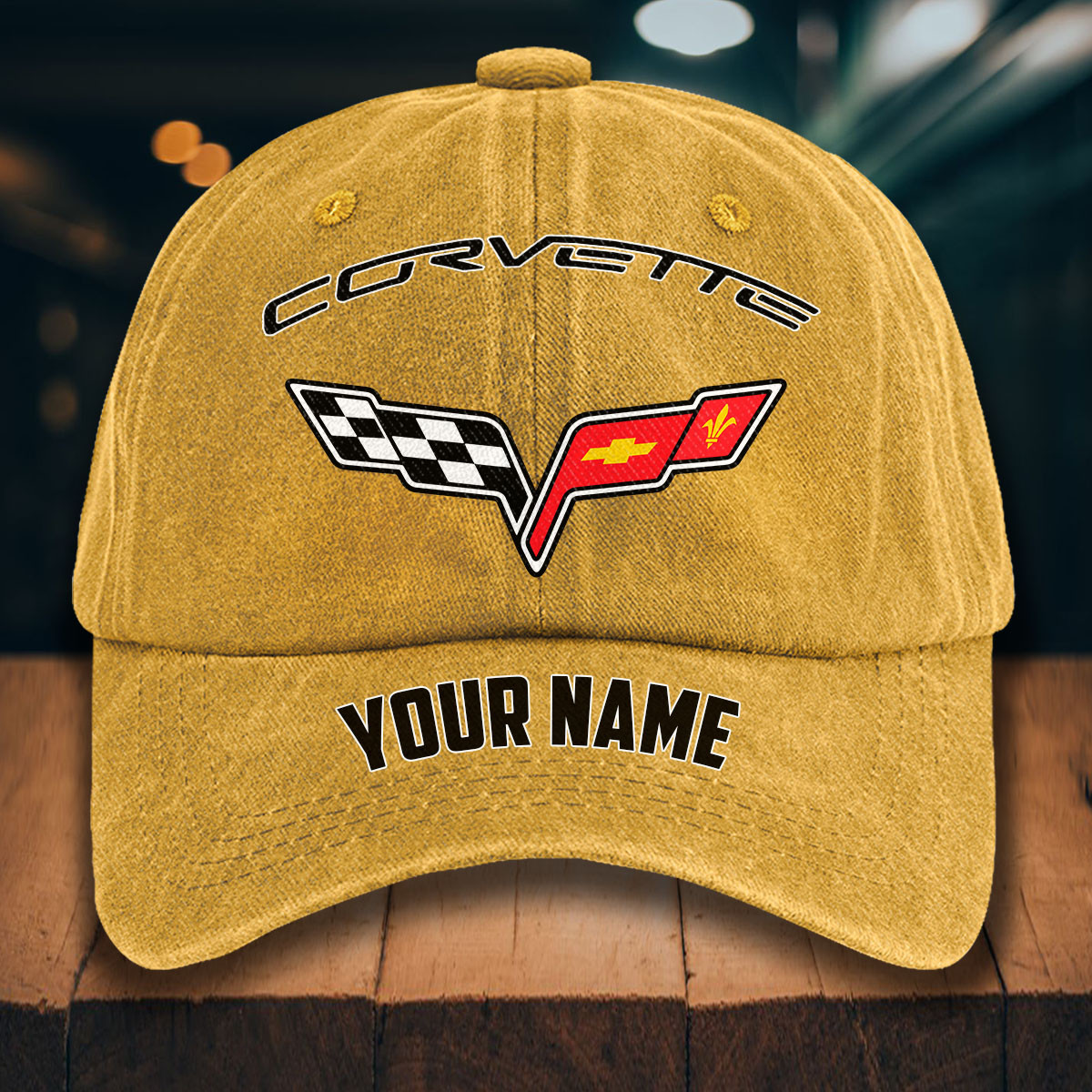 Corvette C6 Gewaschene Denim-Kappe – Bild 15