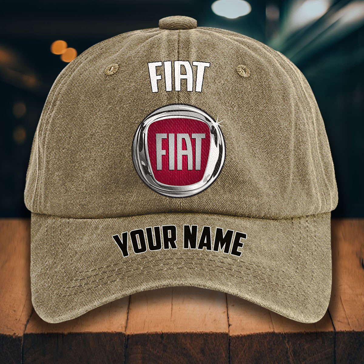 Fiat Gewaschene Denim-Kappe – Bild 5