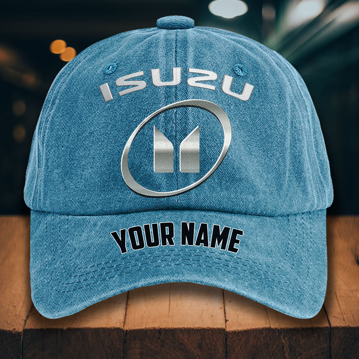 Isuzu Gewaschene Denim-Kappe – Bild 2