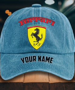 Alternative view of Ferrari Gewaschene Denim-Kappe