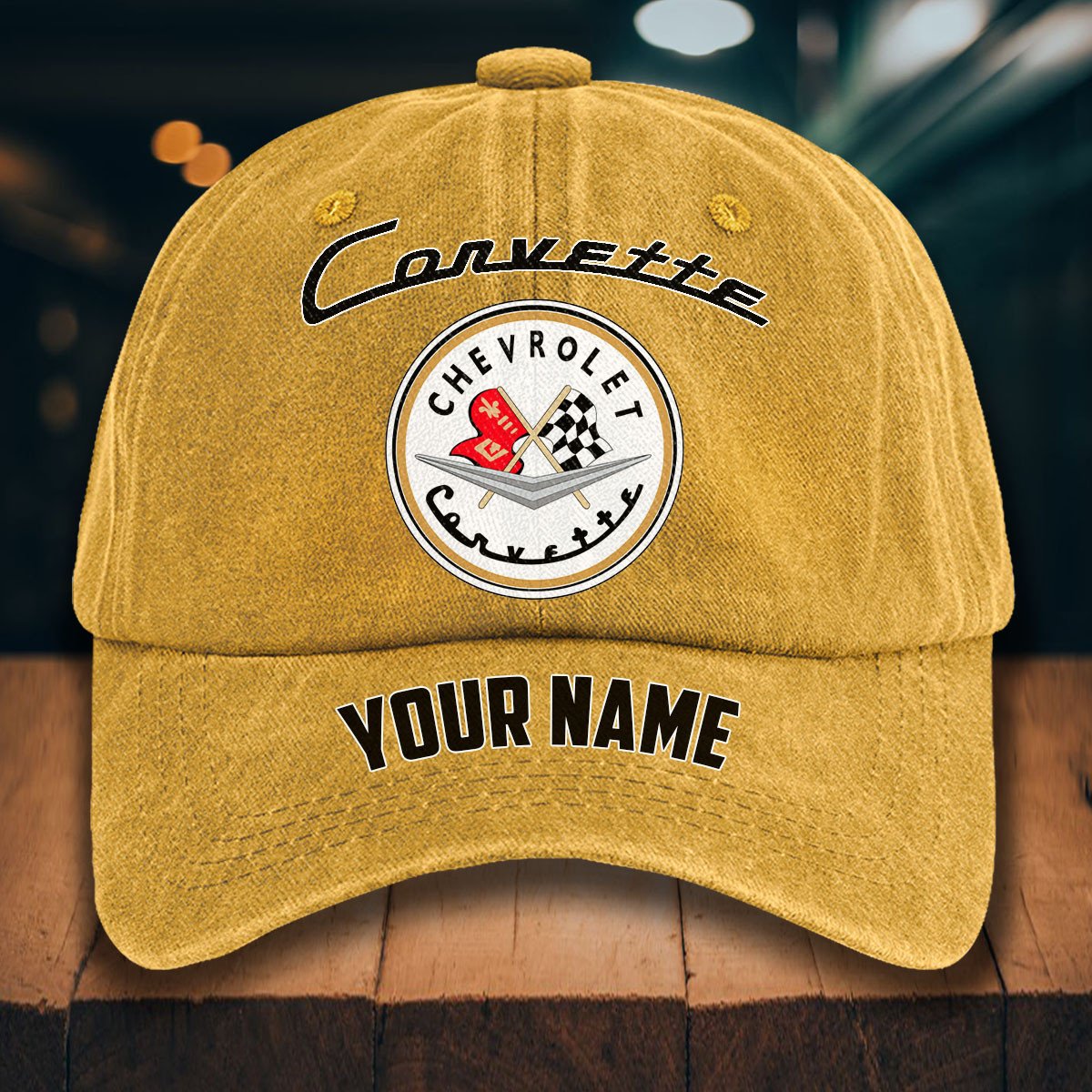 Corvette C1 Gewaschene Denim-Kappe – Bild 15