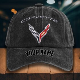 Corvette C8 Gewaschene Denim-Kappe