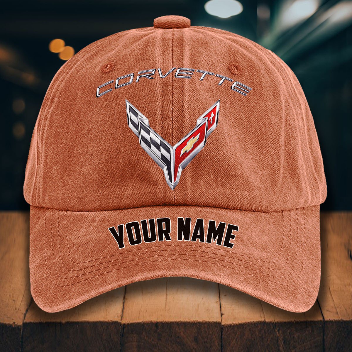 Chevrolet Corvette Gewaschene Denim-Kappe – Bild 8