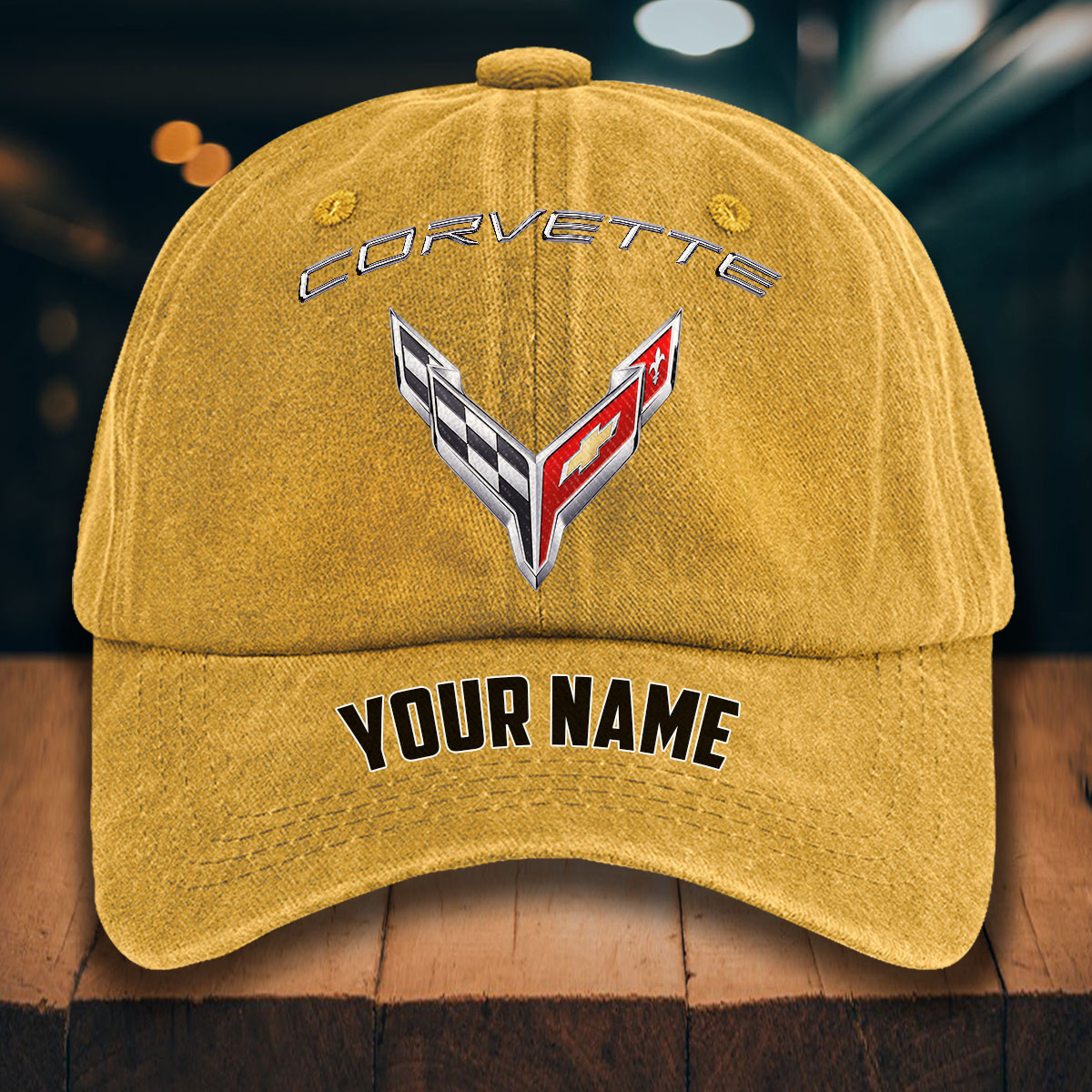 Chevrolet Corvette Gewaschene Denim-Kappe – Bild 15