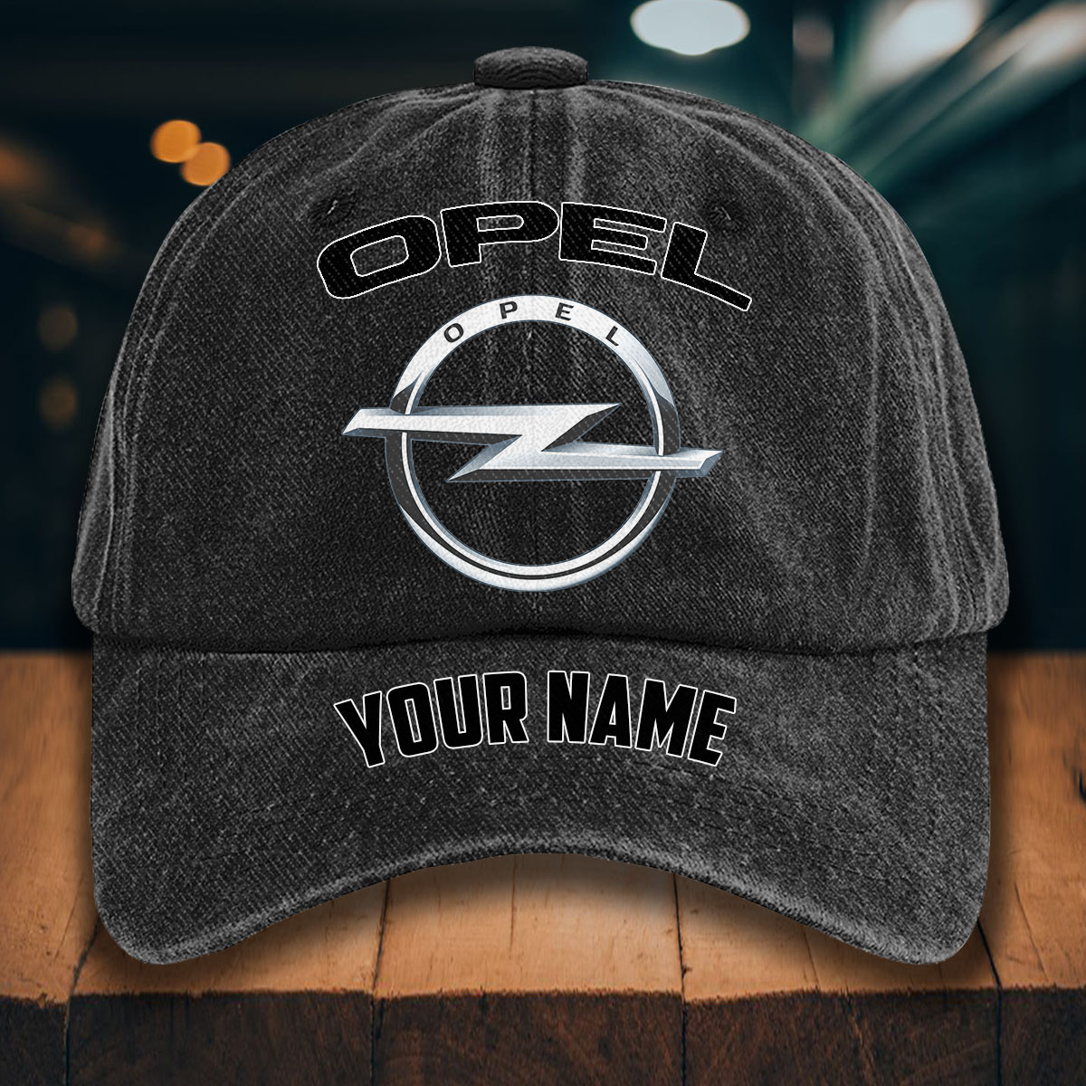 Opel Gewaschene Denim-Kappe