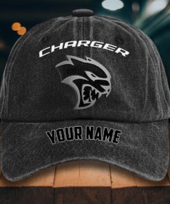 Dodge Charger Gewaschene Denim-Kappe