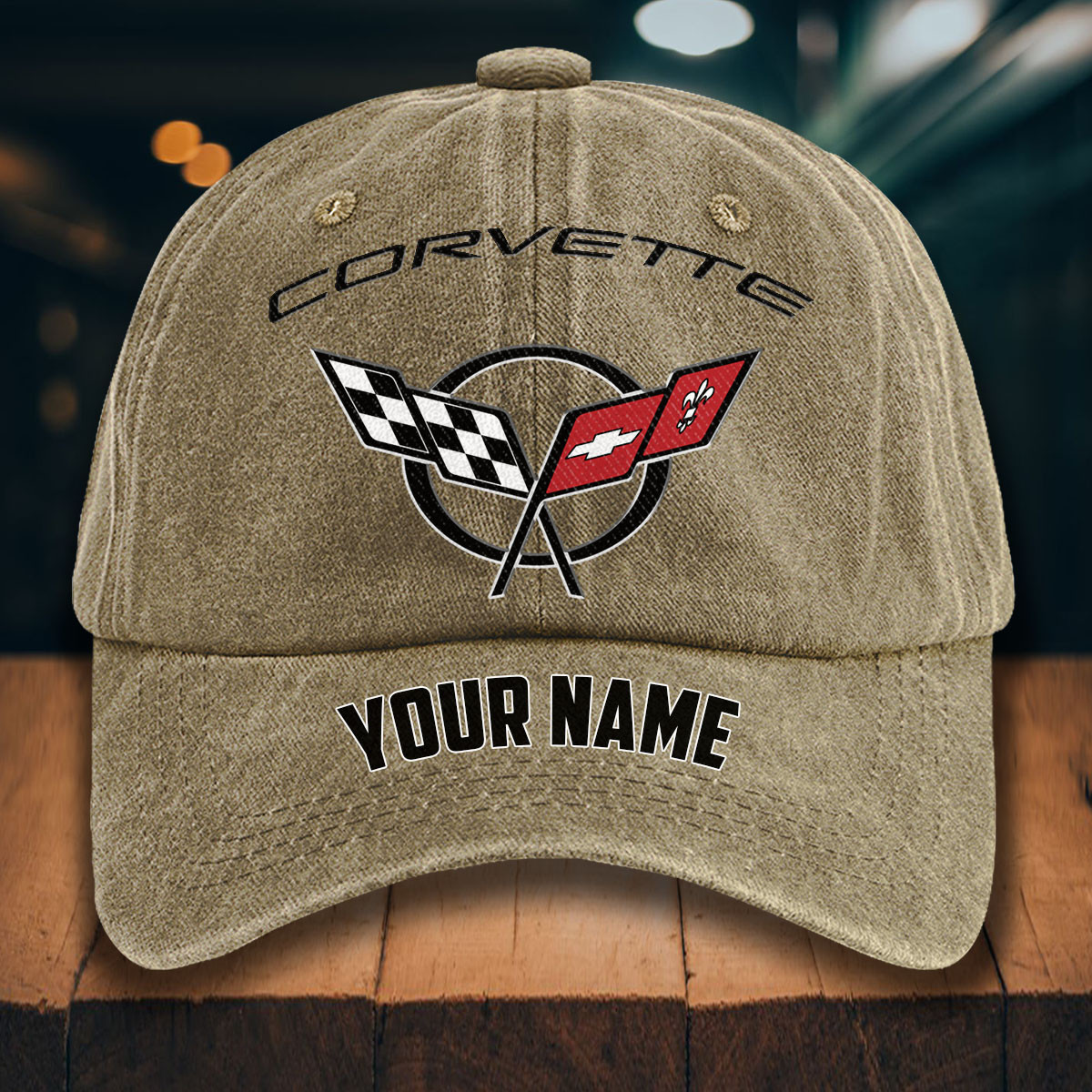 Corvette C5 Gewaschene Denim-Kappe – Bild 5
