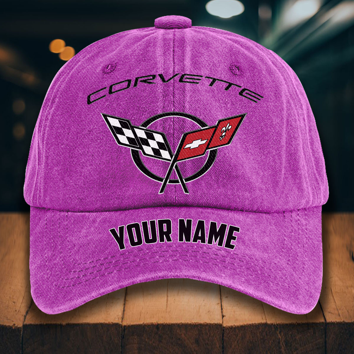 Corvette C5 Gewaschene Denim-Kappe – Bild 6