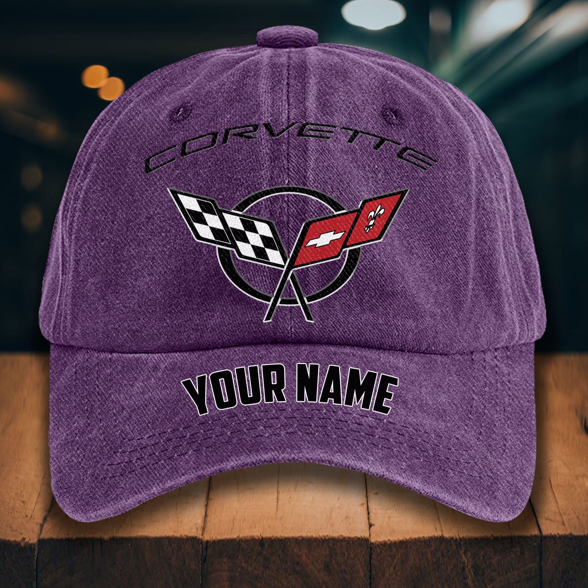 Corvette C5 Gewaschene Denim-Kappe – Bild 11