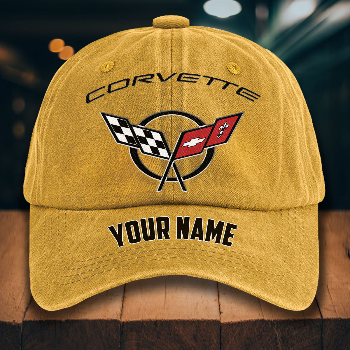 Corvette C5 Gewaschene Denim-Kappe – Bild 15