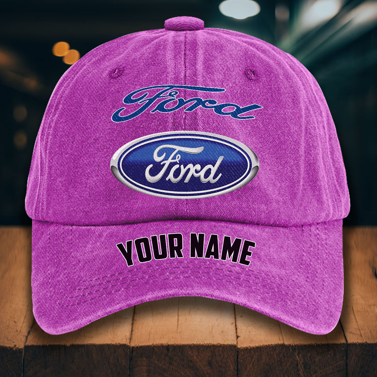 Ford Gewaschene Denim-Kappe – Bild 6